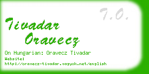 tivadar oravecz business card